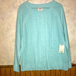 4/$10🌻🌻Aqua St. John’s bay crewneck sweater